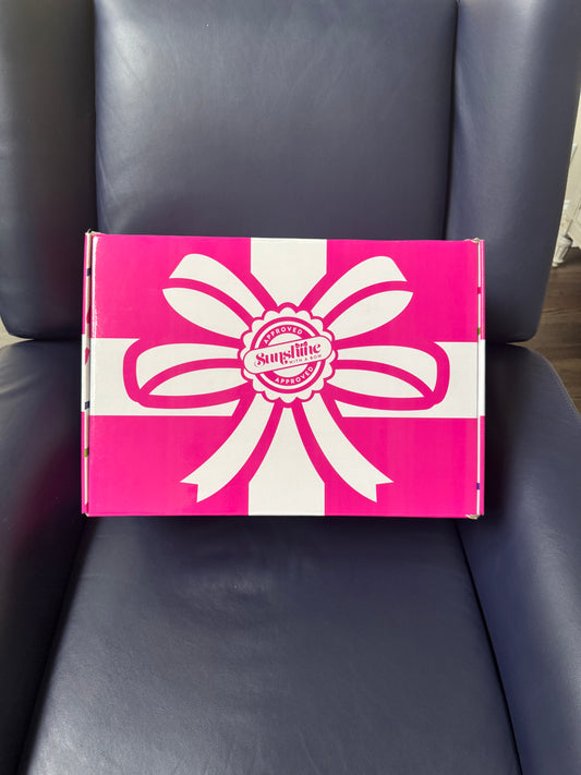The BEST Sunshine Care Package in Navy and White AKA "HUG IN A BOX"